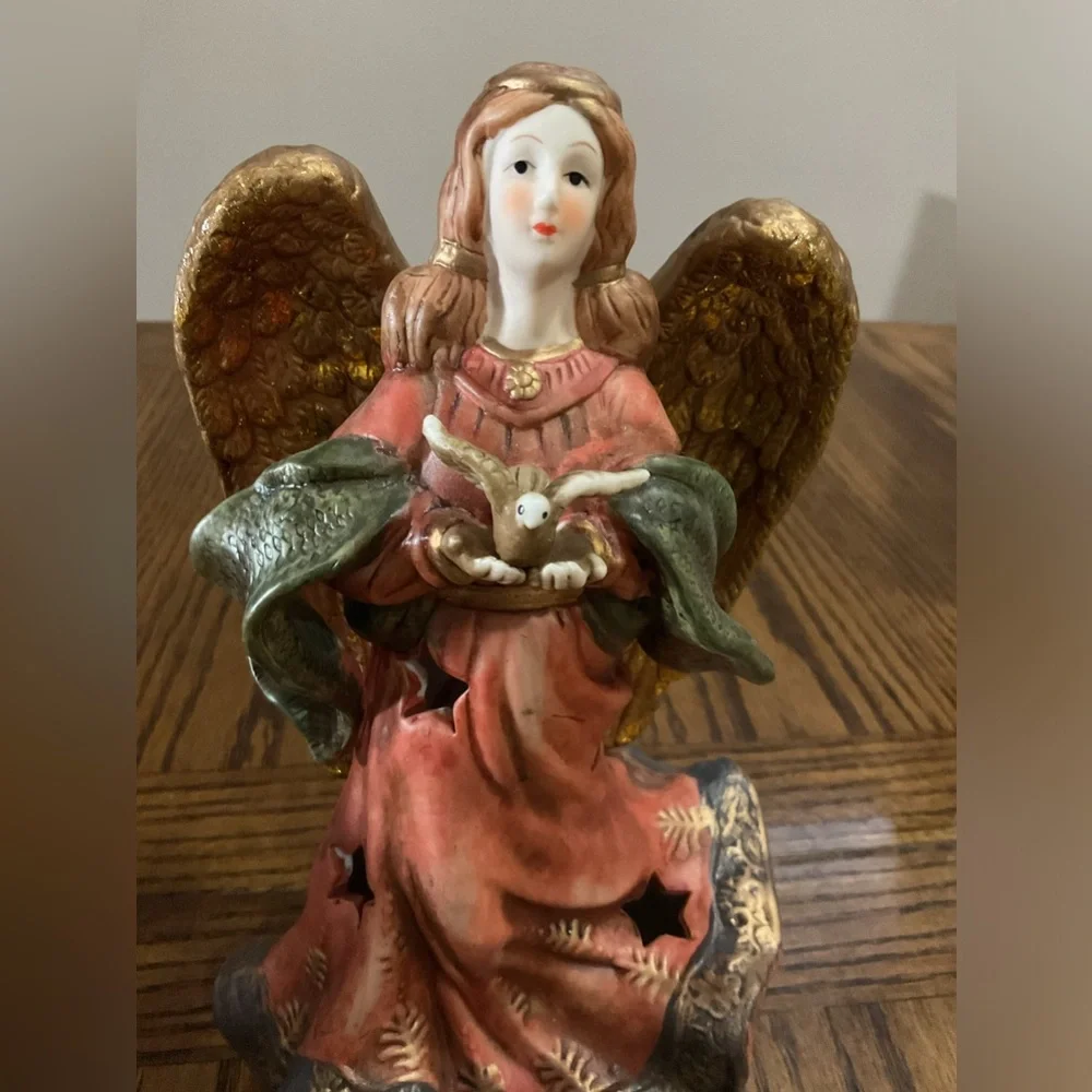 Large ceramic table top Angel night light